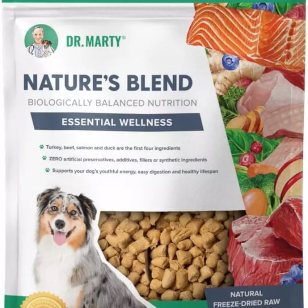 DR. MARTY NATURE’S BLEND FREEZE DRIED DOG FOOD 48 oz.exp 01-2028